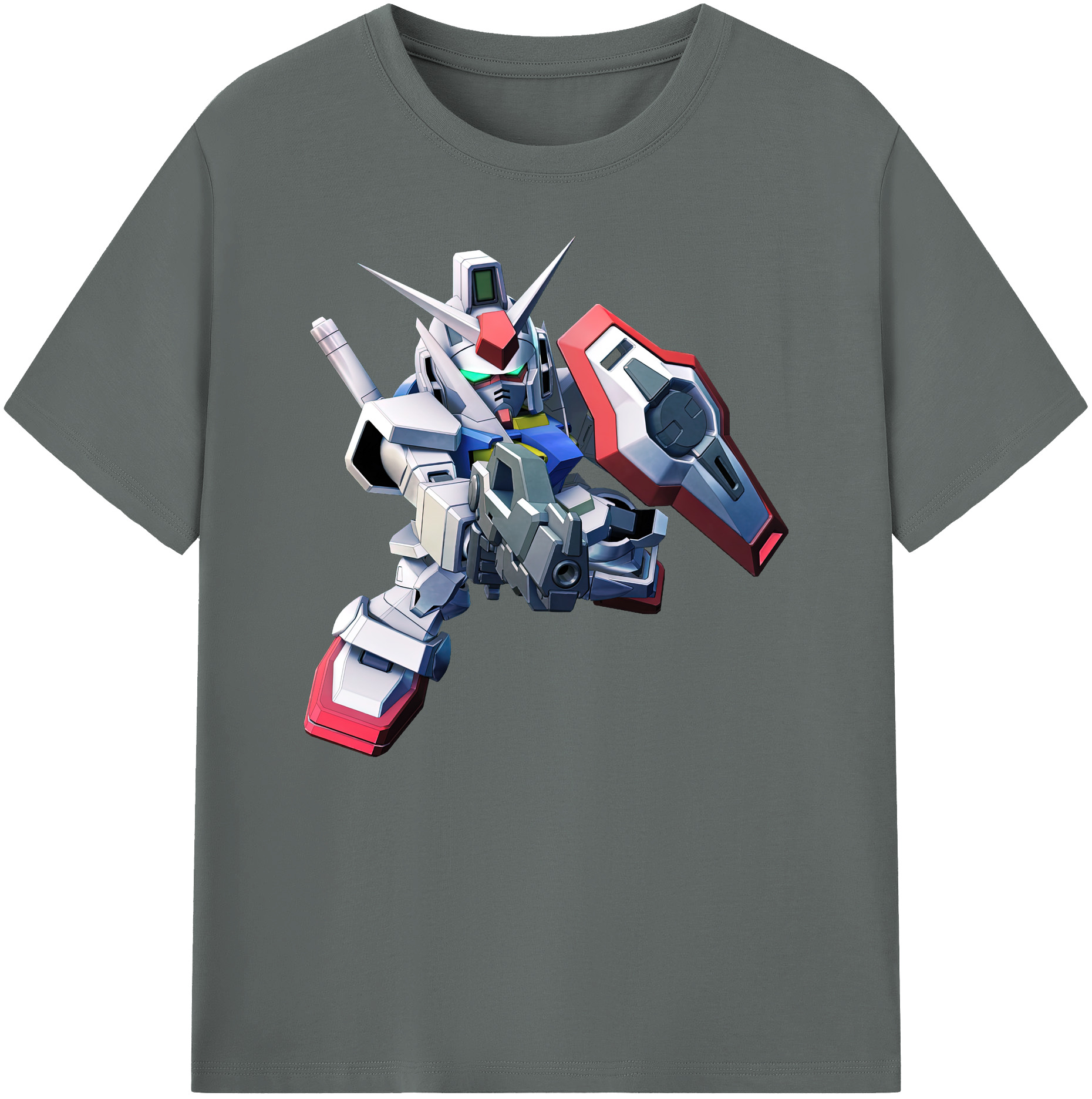 （画像用） 機動戦士ガンダム Mobile Suit Gundam 綿100％ メンズ半袖Tシャツ｜肌触りやわらか＆通気性